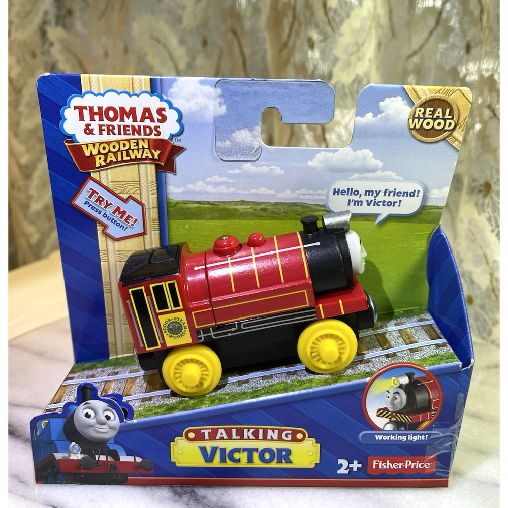 Talking Victor Fisher Price Working Light Thomas & Friends Wooden Railway 2013